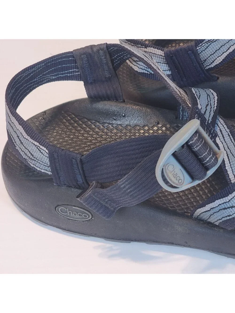 Chaco strappy sport sandals sz 11 men hiking summer blue wave